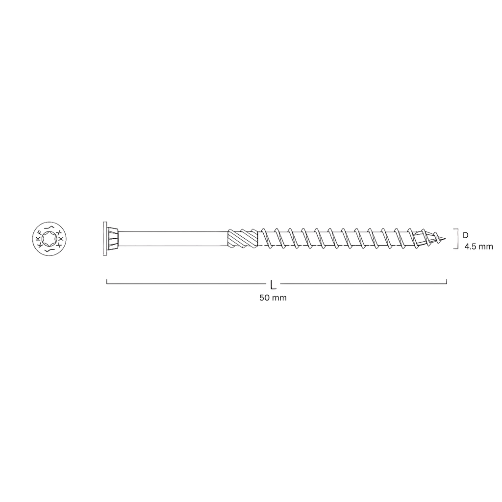 Stainless Screws - Timber to Timber